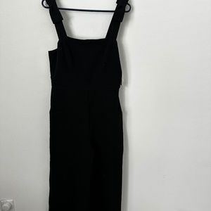 Maeve black bow jumpsuit